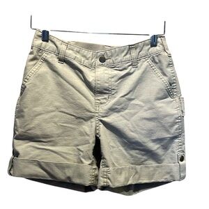 Carhartt Women’s Utility Shorts Khaki Tan Size 4